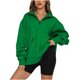 thumbnail image 2 of Puntoco Mujer Moda Casual Cremallera Sólida Turn-Down Collar Manga Larga Sudadera tops Blusa con Bolsillo Puntoco Puntoco-482, 2 of 7