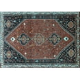 thumbnail image 1 of Ahgly Company Indoor Rectangle Persian Light Blue Traditional Area Rugs, 7' x 10', 1 of 4