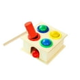 thumbnail image 1 of Wooden Hammering Ball Toy Color Matching Pound Bench Educational Activity, 1 of 7