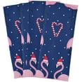 thumbnail image 2 of Dreamtimes Flamingo in Xmas Hat Kitchen Towels Set of 6 Dishcloths Hand Towels Tea Towels Ultra Absorbent for Cleaning Washing Drying Dishes Tableware 28'' x 18'', 2 of 7