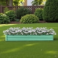 thumbnail image 5 of Tcbosik Galvanized Raised Garden Bed, 8x4x1ft Planter Box for Outdoor, Plant Container for Garden, Patio, Backyard, Green, 5 of 11