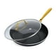 thumbnail image 1 of Sartén GreenPan Swift Cookware de 30 cm con tapa de vidrio, revestimiento antiadherente de cerámica, aluminio de gran espesor, mango de acero inoxidable dorado, libre de PFAS, apta para lavavajillas y, 1 of 5