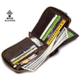 thumbnail image 4 of Cartera BULLCAPTAIN de piel auténtica con bloqueo RFID, color marrón, 4 of 7