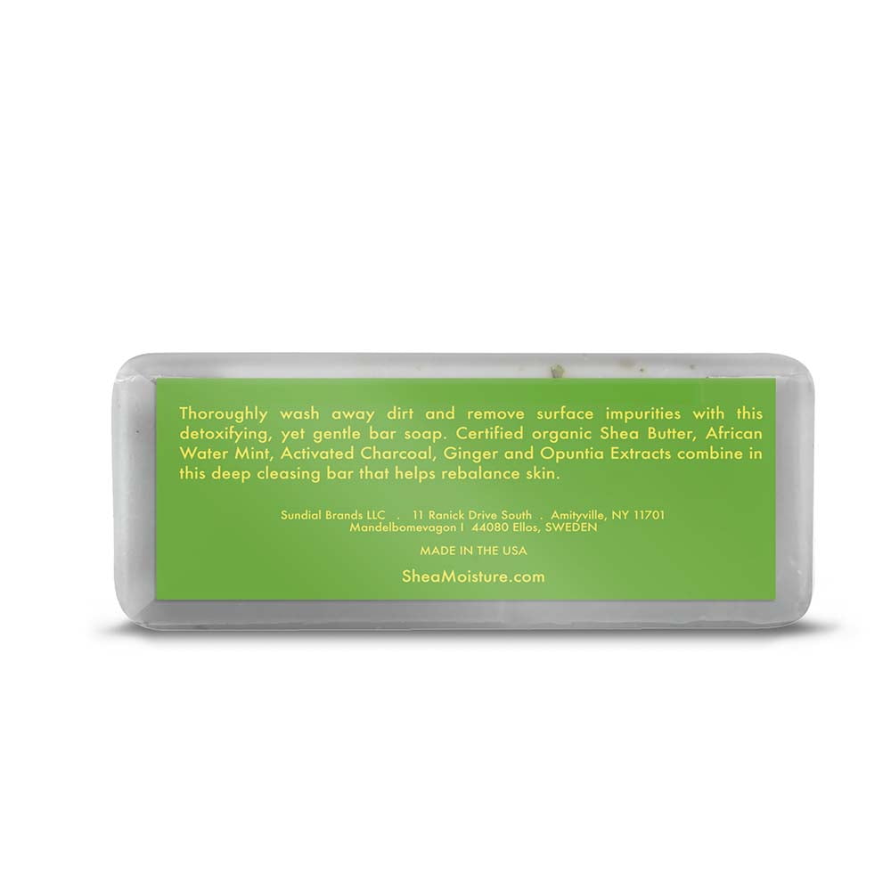 shea moisture african water mint and ginger detox bar soap