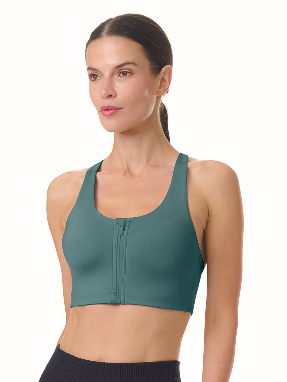 Avia Women's High Support Zip Front Sports Bra, Sizes XS-XXXL