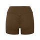 thumbnail image 5 of Gibobby Short Deportivo Pantalones deportivos de cintura alta para mujer, pantalón liso, a la moda(Marrón, L), 5 of 5