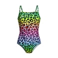 thumbnail image 3 of Tankini Swimsuits Colorful Floral Print Piece Sun Comfortable Fit Girl Summer Outfits,Multicolour,4-5 Years, 3 of 6