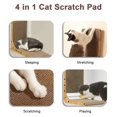 thumbnail image 4 of FUKUMARU Curved Cat Scratcher, Wall Scratchers for Indoor Cats, 18.9", 4 of 8