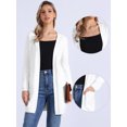 thumbnail image 2 of DARING DIVA Long Sweater Lightweight Knit Cardigans XL White, 2 of 6