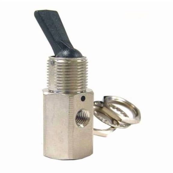 Pneumadyne Toggle Valve,NC,Brass,3 Way C030103