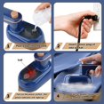 thumbnail image 4 of HAHDAXIA Mini Iron,Mini Handheld Steamer Iron for Clothes, 180°Rotatable Travel Garment Steamer, Mini Ironing Machine Support Dry And Wet Ironing for Home and Travel (Blue), 4 of 7