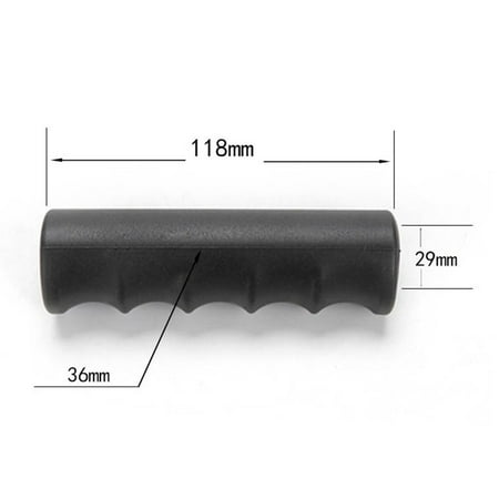 

2Pcs Wheelbarrow Rubber Handles Round Tubes Black Replacement Handles