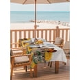 thumbnail image 2 of Outdoor Tablecloth with Umbrella Hole for Patio/Picnic/Party/Camping, Summer Sunflowers Waterproof Table Cloth Rectangle Table Cover Washable, Rustic Floral Fence Farmhouse Butterflies (60"x 120"), 2 of 9