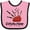 Pink and Black, variant on Inktastic Bagpiper Kids Future Piper Boys or Girls Baby Bib