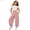 Pink, variant on Zecgelong Girls Summer Beach Pants Comfortable Casual Trousers For Big Kids Pure Color Long Bottoms Wide Leg Girls Pants Size 2-3 Years