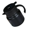 thumbnail image 6 of LOVIVER Stainless Steel Thermal Coffee Carafe Hot Water Bottle Strainer Flat Bottom Portable Insulation Teapot for Office Restaurants Black, 6 of 8