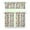 White-35, variant on Kitchen Curtains and Valance Set 36 Inch Tier Pioneer Colorful Floral 3 Pieces Set Dining Room Small Curtain Drapes Cafe Curtains Valance for Home Decor Rod Pocket
