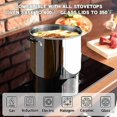 thumbnail image 4 of Stockpot Sauce Pot Induction Pot With Lid Professional Stainless Steel 12 Quart, Dishwasher Safe With Stay-Cool Handles, Silver, 4 of 7