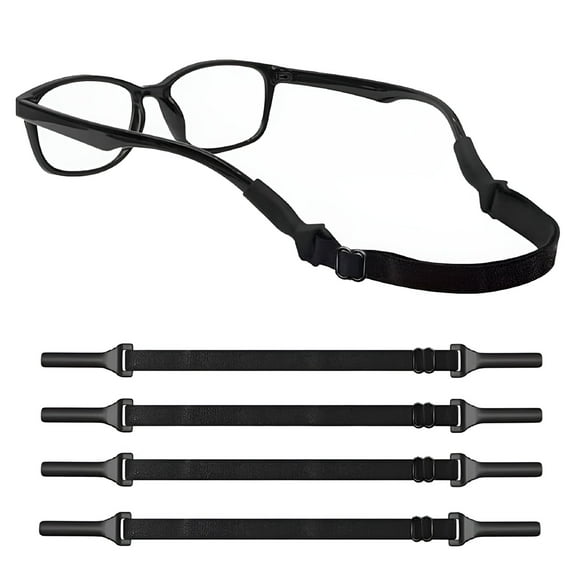 GJX Glasses Strap, Adjustable Sports Eyeglass Strap, Eyewear Retainer Strap, Sport Eyeglasses Holder Straps for Kids, Men and Women, 4 Pcs