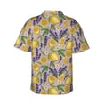 thumbnail image 3 of Goofa Lavender Flowers Hawaiian Shirt for Men, Unisex Summer Beach Casual Short Sleeve Button Down Shirts,Aloha Tropical Floral print shirt-Small, 3 of 9