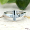 thumbnail image 4 of SS DESIGNS High Polished Sterling Silver Minimalist 10mm Cross Ring, Cross Promise Ring, Simple Plain Silver Christians Jewelry, Gift for Her, 4 of 6