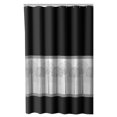 thumbnail image 4 of hometrends Home Trends Timber Fabric Shower Curtain, 70 Inches X 72 Inches, Black, 4 of 5