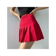 thumbnail image 4 of Women Girls Student College Style Basic Versatile Pleated Skirt, 4 of 5