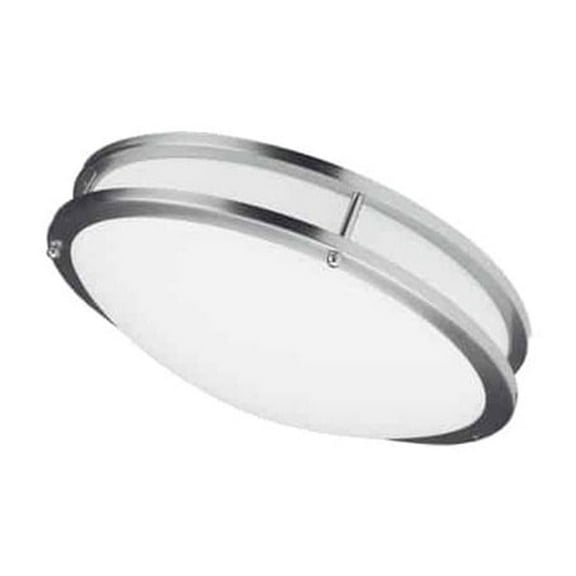 Dainolite LED Ceiling Flush 26W 410mm (16"),Satin Chrome
