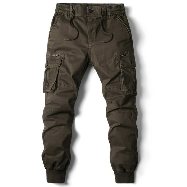 Pantalones largos de moda para hombre, casuales, de color puro, para exteriores, con bolsillos, pantalones deportivos para hombre