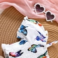 thumbnail image 5 of RTKFRFLM Toddler Girls Casual Dresses Summer Tropical Print Vacation Outfit 2025 2 Piece Short Sleeve Top Skirt Set For Beach Easter Birthday Girl Beach Sundress Dresses,Size 2-3 Years, 5 of 8