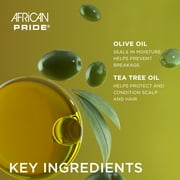 African Pride Olive Miracle Shine Enhancing Maximum Strengthening Magical Growth Sheen Hair Spray, 8 oz., Unisex