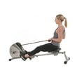 Sunny Health & Fitness Elastic Cord Rowing Machine Rower with LCD