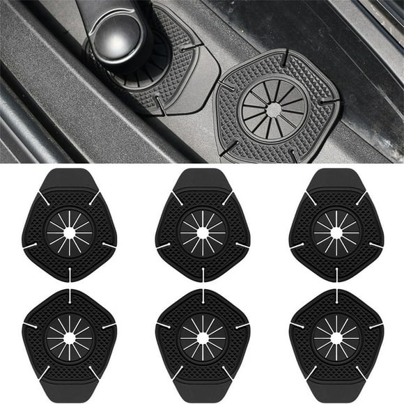 6 Pcs Protecteurs de Trous de Bras d'Essuie-glace en Silicone - Ajustement Universel pour Voitures, Camions, SUV - Gardes de Débris Résistants aux Intempéries pour l'Entretien des Essuie-glaces (Lot de 6) Akmoler / Pvc, Noir