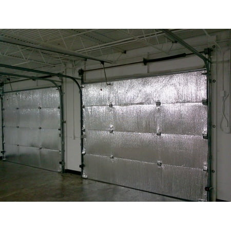 SmartGARAGE Reflective Garage Door Insulation kit 18'W x 7'H - TWO CAR GARAGE (Best Garage Door Insulation)