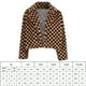 thumbnail image 2 of (Video disponible) Chaqueta a cuadros naranja oscuro M para mujer, cárdigan moderno de calle, otoño 2021, 2 of 8