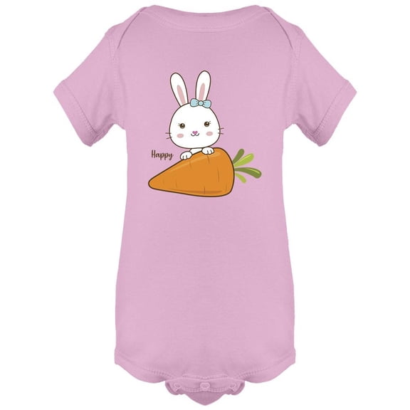 Cute Bunny With A Carrot Bodysuit Infant -Image by Shutterstock, 6 Months