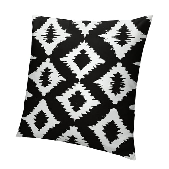 Autua Black and white pillowcases, sofa upholstery sofa pillowcases, cotton and linen cushion covers, indoor and outdoor home decoration 12x12in