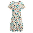 thumbnail image 4 of Dinosaurs Silhouette Sundress Short Sleeve Dress Summer Women Clothes Dress for Women Dresses, 4 of 7
