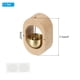 thumbnail image 2 of Uxcell 1 Set Timbre de Tienda, Timbre de Puerta de Madera Colgante, Beige, Circular, 2 of 7