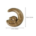thumbnail image 4 of Wooden Carving Moon and Rabbit Pendant Bunny Pendant Hanging Decor Bag Hanging Charm, 4 of 8