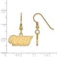thumbnail image 2 of Sterling Silver w/ 14K Yellow Gold-Plated Official Licensed Collegiate Virginia Commonwealth U XS Dangle Wire Earring, 2 of 3