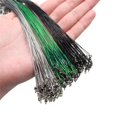 thumbnail image 2 of Línea de pesca de acero antimordida 20 piezas, líder de alambre de acero con accesorio de pesca giratorio, correa de núcleo de plomo, alambre de pesca de 15CM-40CM Tan Jianjun unisex, 2 of 2