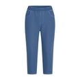 thumbnail image 5 of NinXxx Women's High Waist Stretchy Button Pocket Pull On Cropped Yoga Pants Light Blue XXXL, 5 of 7