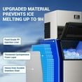 thumbnail image 6 of QAUSOU Commercial Ice Maker, 550 Lbs/24H With 360 Lbs Large Storage Air-Cooled Ice Machine For Ice Cube for Cafe,Restaurant,Home, 6 of 8