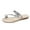 Silver, variant on JeashCHAT Sandals for Women Womens Summer Slippers Rhinestone & Decorate Toe Ring Design Sandals