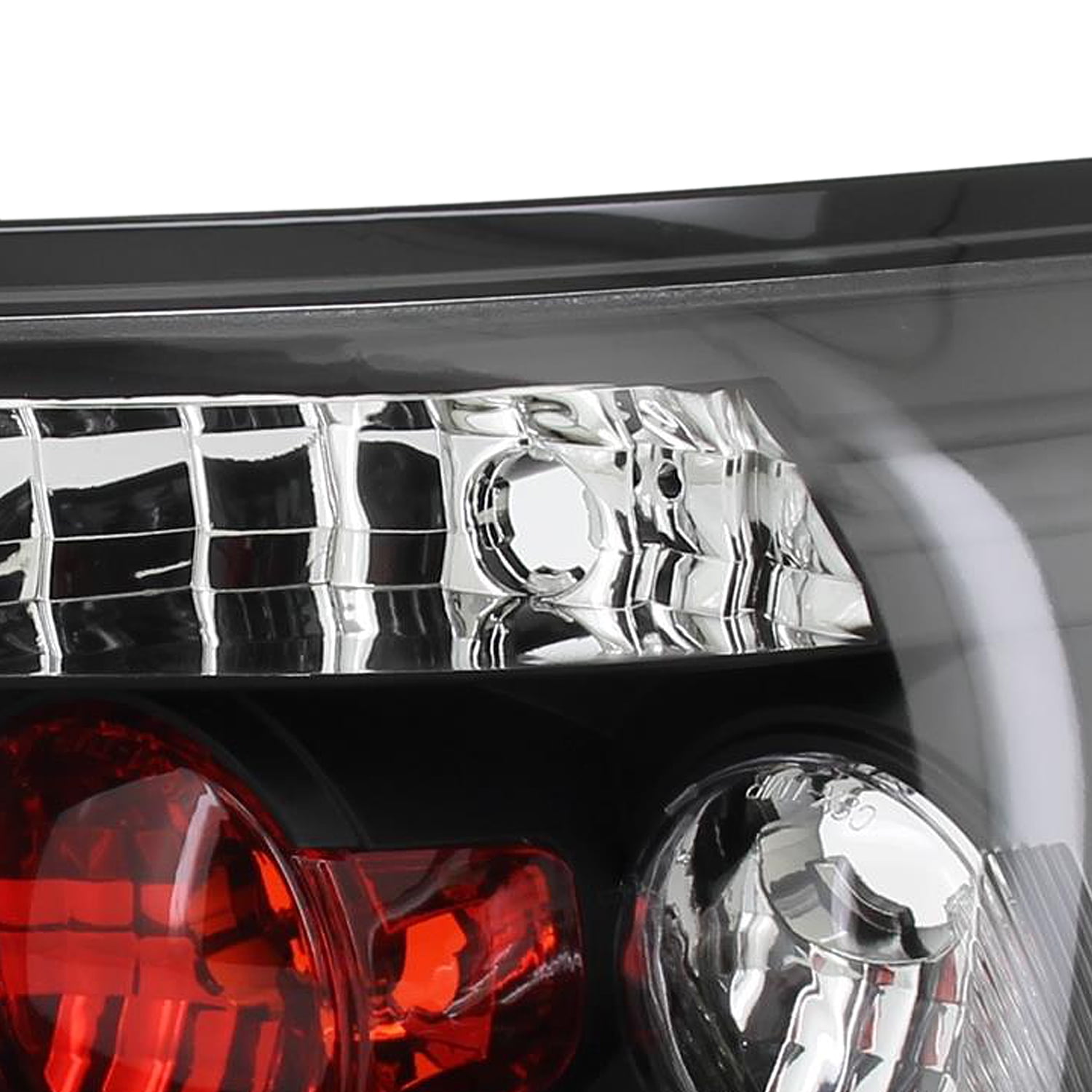 Spec-D Tuning Black Tail Lights Compatible with 2006-2011 Honda Civic Coupe 2 Door, Left + Right Pair Assembly