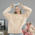 thumbnail image 5 of Ketyyh-chn99 Ensemble de Pyjama pour Femmes Dames Automne Hiver Ensemble de Pyjama Épais Pyjama Chaud Bleu,2TG, 5 of 5