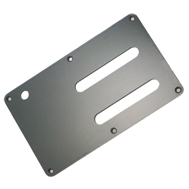 Cubierta de licencia Trasera de Guitarra Eléctrica perfecl Placa trasera negra