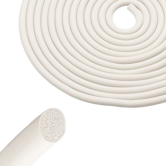 Uxcell 20Ft Backer Rod, 5/16 Inch Thick Silicone Rubber Foam Caulk Saver, Weather Strip Seal for Sealing Concrete Gaps, Expansion Joints, Crack Filling, Doors, Windows, White