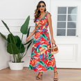 thumbnail image 1 of Vedolay Dresses For Girls Women's Short Sleeve Split Maxi Dress Casual Plain Tie Dye Print Tshirt Long Dresses with Pockets,A M, 1 of 5